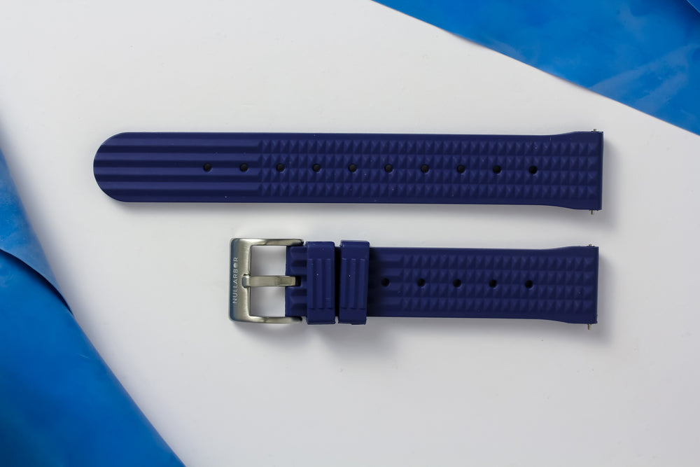 Ocean Blue Rubber Strap 20mm